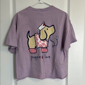 Puppie Love Nurse Cropped Tee